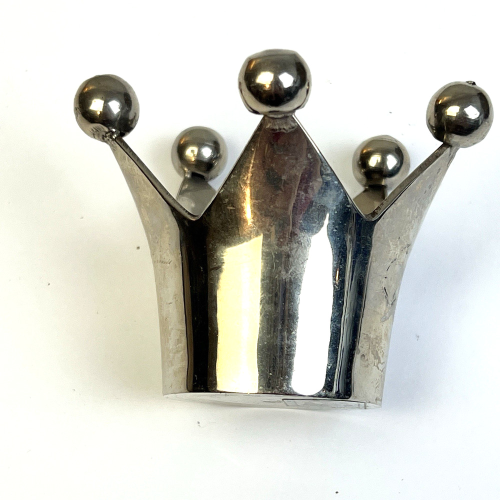 Candle Holder Silver Metal Crown Form Factory Home Decor Trinket Keeper